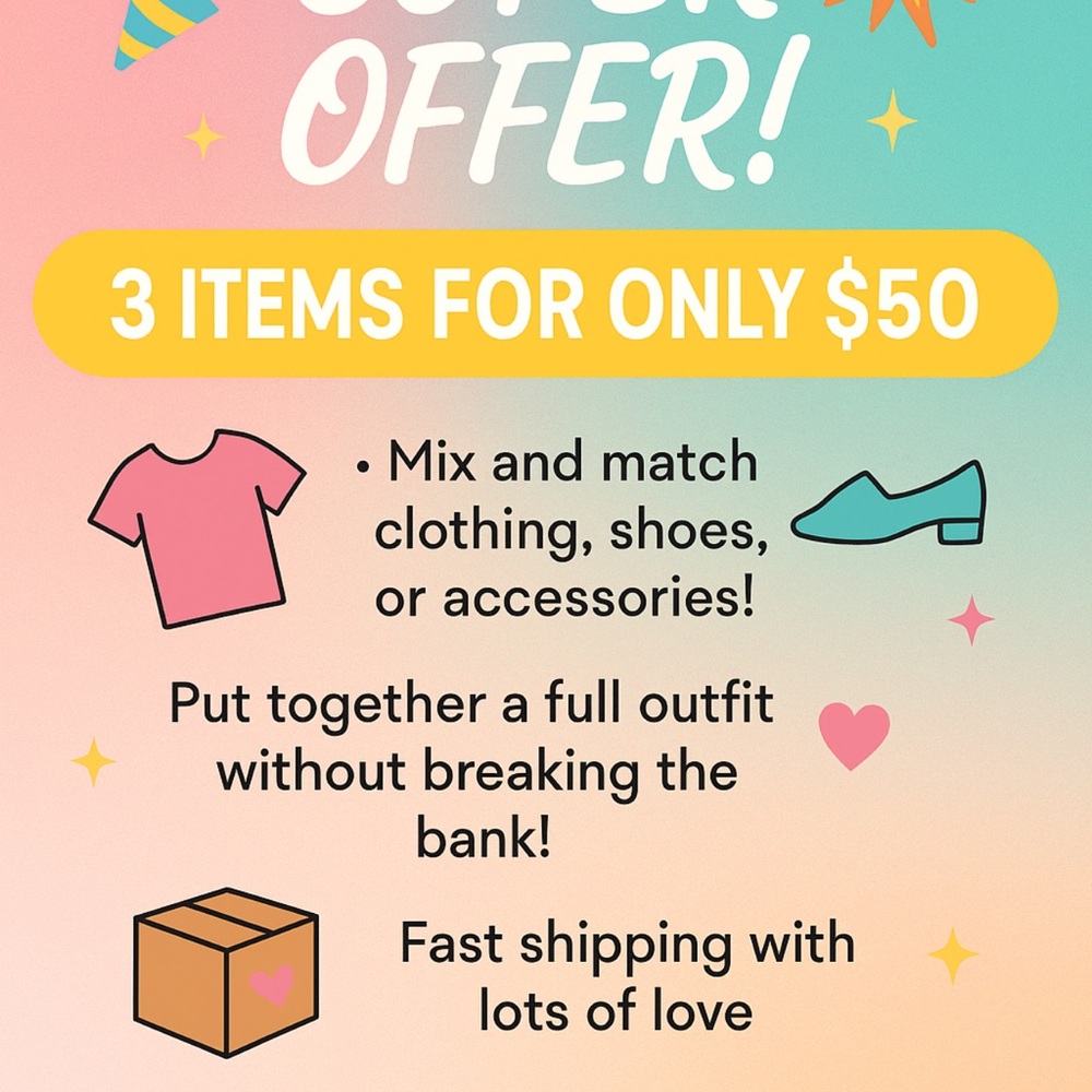 Mix and Match Clothing Offer